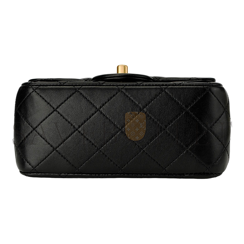 Ch*el little gold ball square flap bag as1786 (17*13.5*8cm)