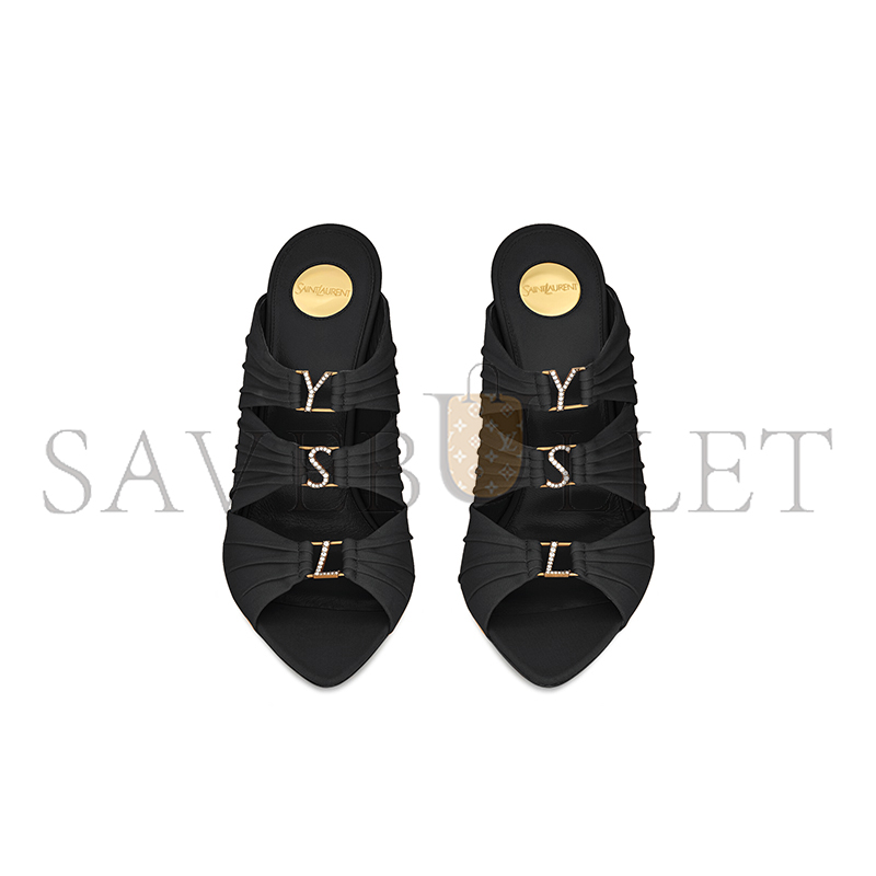 Y51 emilie mules in satin crepe 859545aaf4g1097
