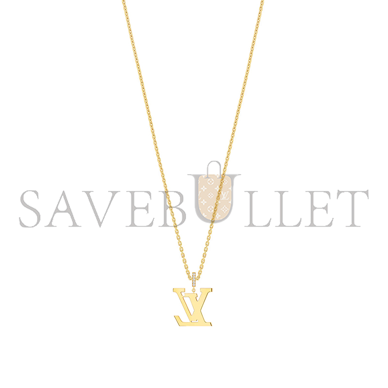 l0vis vvtt0n lv large pendant, yellow gold and D1am0nds q93848