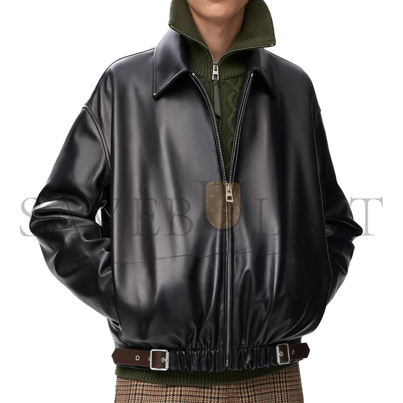 L0ew* belted jacket in nappa lambskin h526y34l93