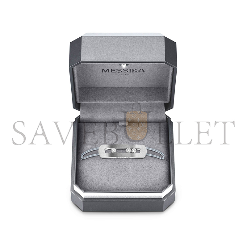 Mes1kaa move titanium cord bracelet natural titanium d1am0nd bracelet 10096-tn