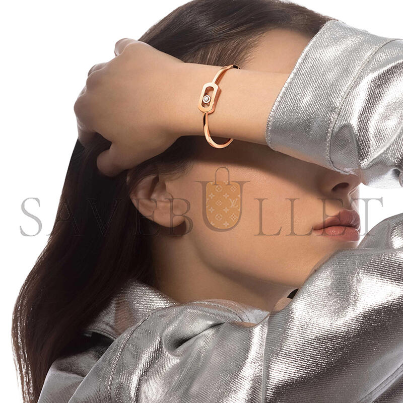 Mes1kaa so move bangle pink gold d1am0nd bracelet 13757-pg