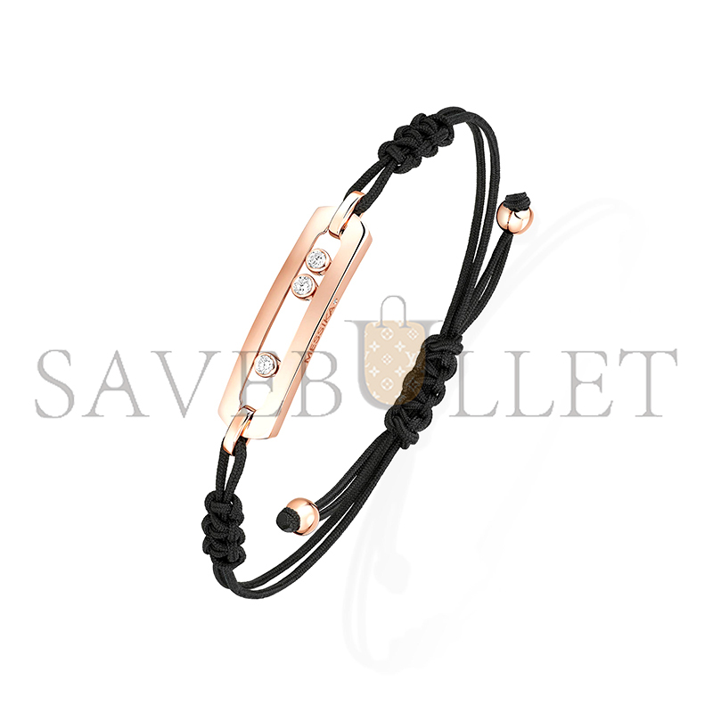 Mes1kaa move cord bracelet large pink gold d1am0nd bracelet 05311-pg