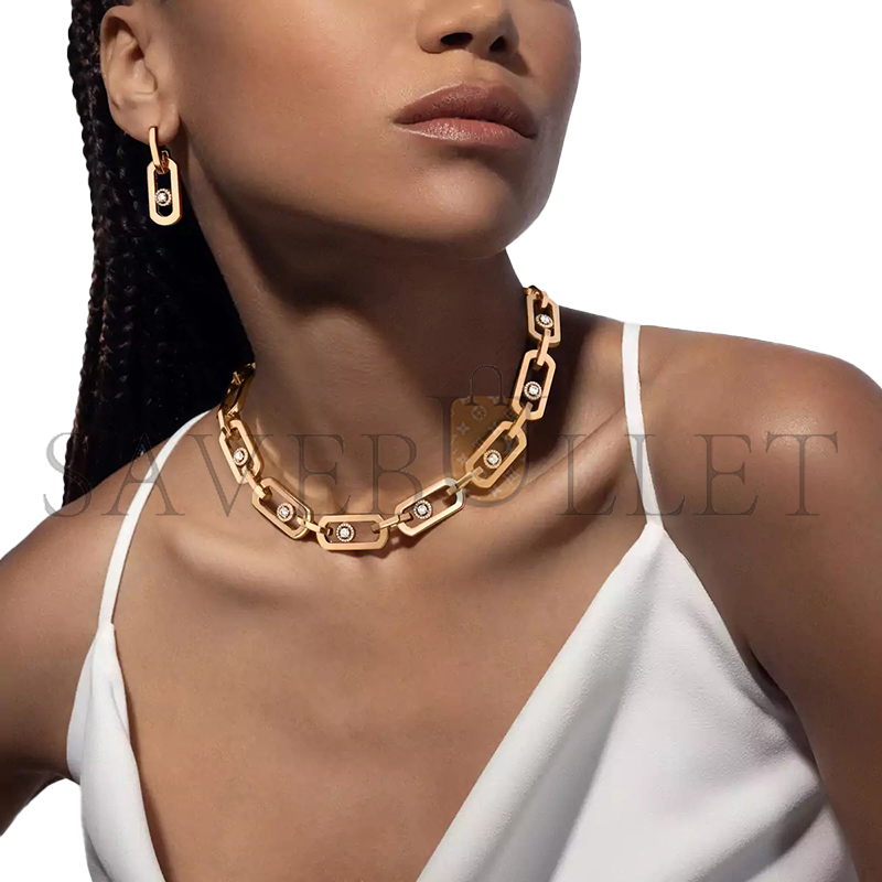 Mes1kaa so move xl pendant earrings yellow gold d1am0nd earrings 13132-yg