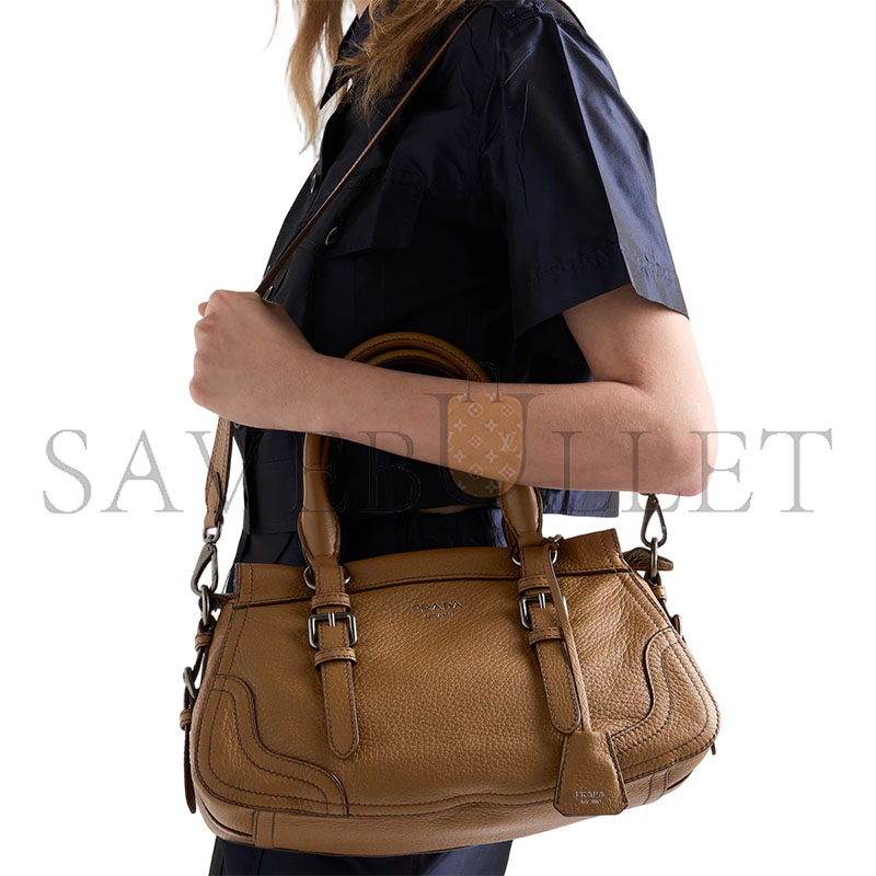 Pra*a large leather tote bag 1bg604 (35*22*11cm)