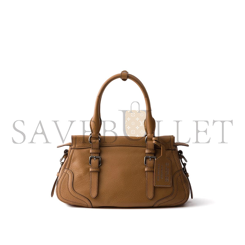 Pra*a large leather tote bag 1bg604 (35*22*11cm)