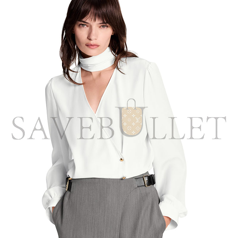 l0vis Vvtt0n double-breasted wrap top 1ajfkz