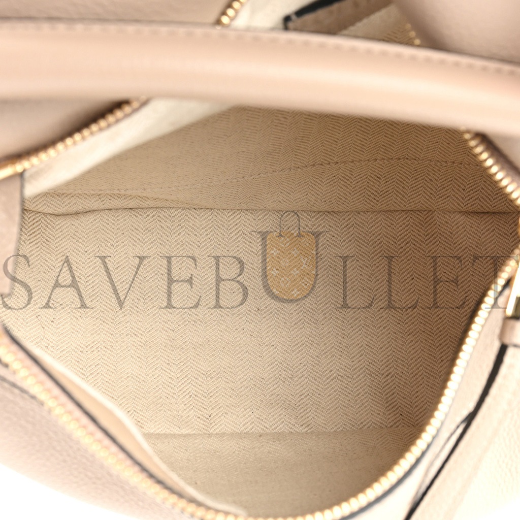 l*ew* grained calfskin small puzzle bag sand (24*16.5*10.5cm)